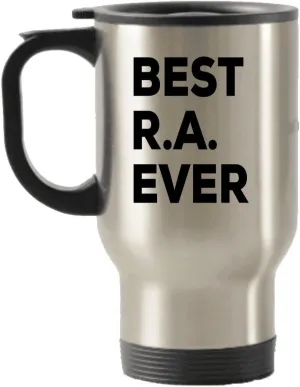 RA Gifts - R.A. Travel Mug - Best R.A. Ever Travel Insulated Tumblers - Novelty Gift Idea - Resident Advisor - Funny - For A Gift Novelty Idea - Add To Gift Bag Basket Box Set - Birthday or