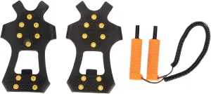 Retractable Ice Awls, Shoe Spikes Ice Grip Practical ABS Stainless Steel Rubber Anti Slip for Winter Outdoor Sports (L)