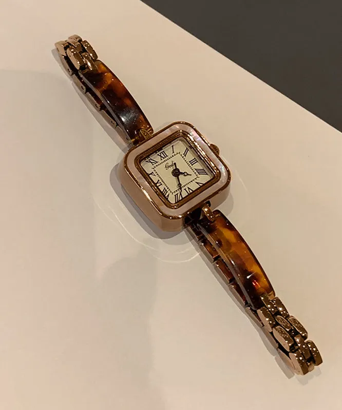 Retro Alloy Hardlex Crystal Waterproof Watches