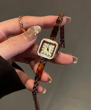 Retro Alloy Hardlex Crystal Waterproof Watches