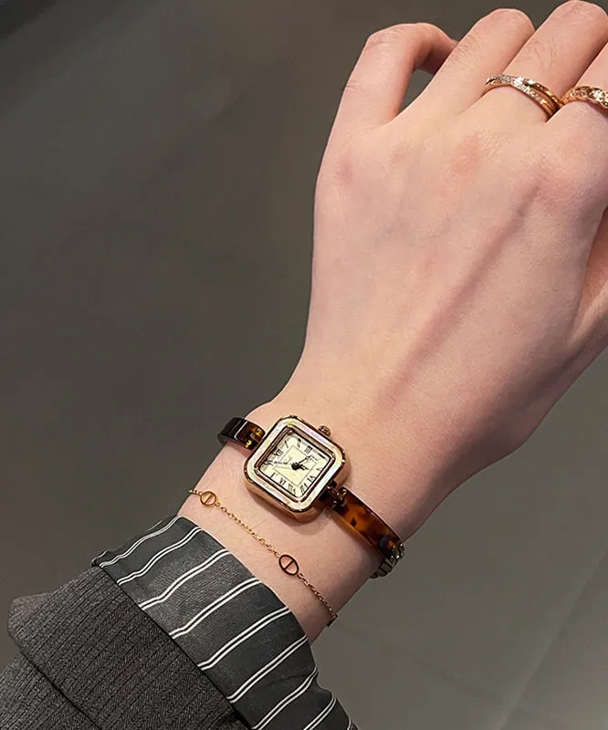 Retro Alloy Hardlex Crystal Waterproof Watches