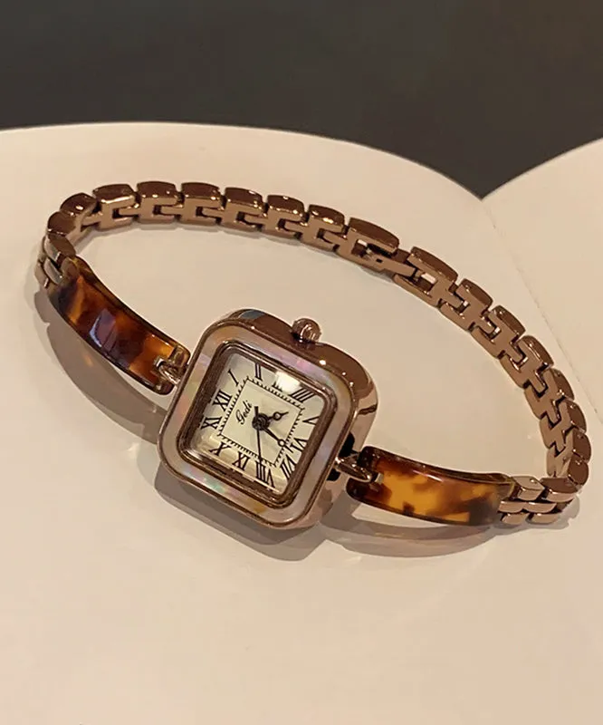 Retro Alloy Hardlex Crystal Waterproof Watches