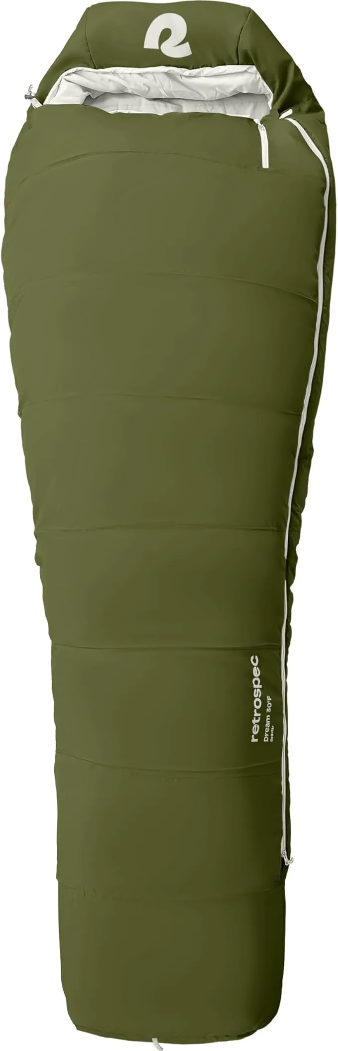 Retrospec Dream 5°, 15° 30° Sleeping Bag - Mummy Sleeping Bag for Camping, Insulated Cold Weather Sleeping Bag Lightweight Stuff Sack, Water-Resistant and Adjustable Draw Cords Adult Sleeping Bag
