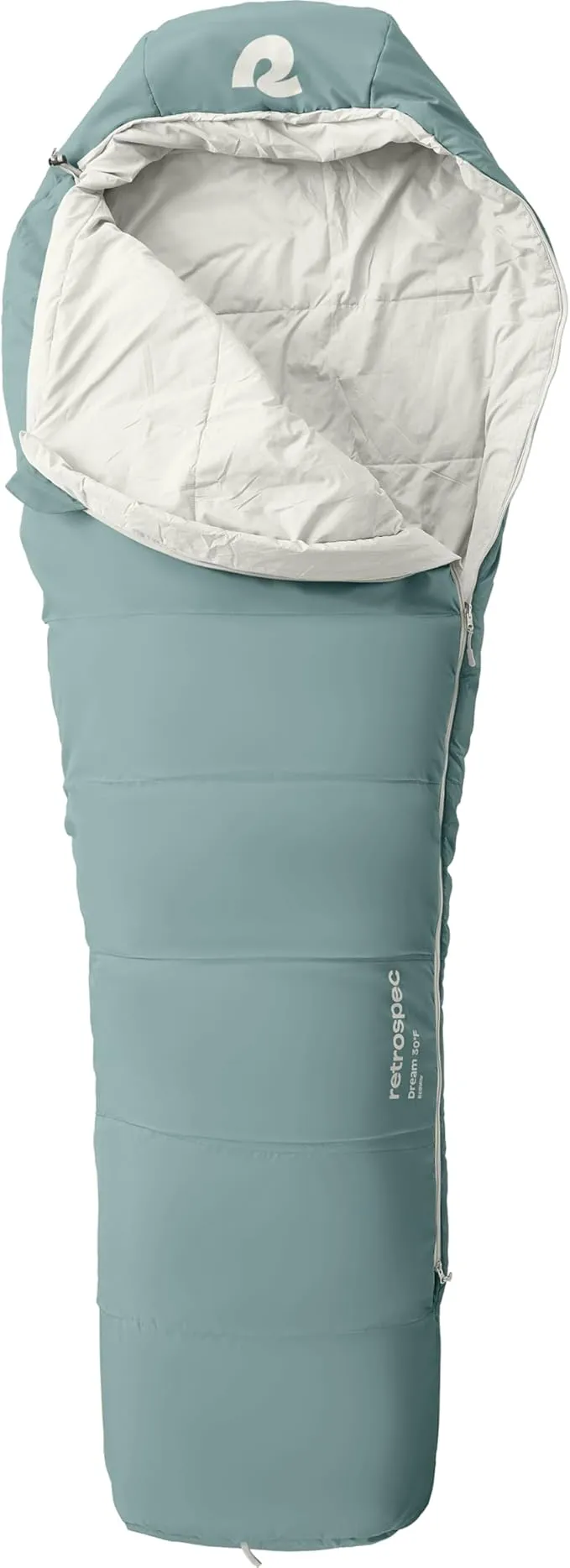 Retrospec Dream 5°, 15° 30° Sleeping Bag - Mummy Sleeping Bag for Camping, Insulated Cold Weather Sleeping Bag Lightweight Stuff Sack, Water-Resistant and Adjustable Draw Cords Adult Sleeping Bag
