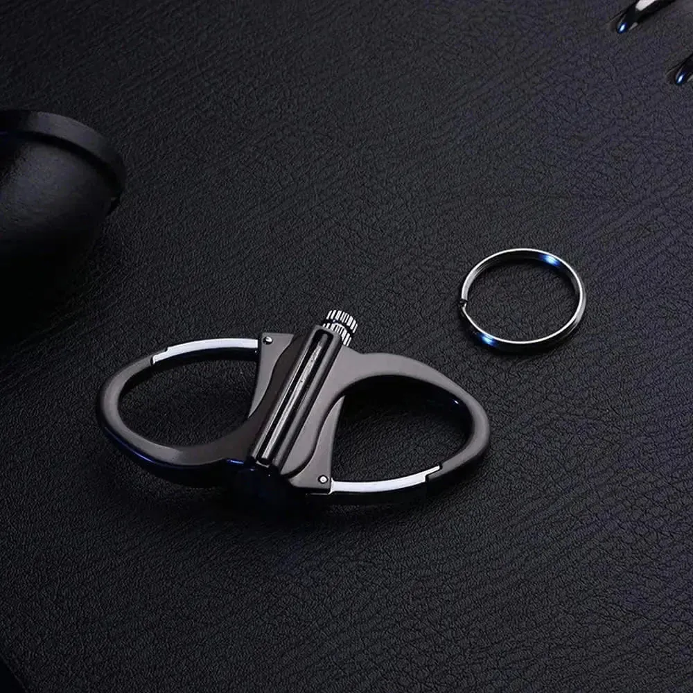 Reusable metal match - Windproof fire starter with carabiner