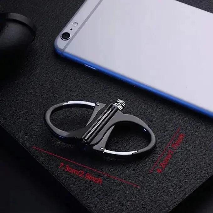 Reusable metal match - Windproof fire starter with carabiner
