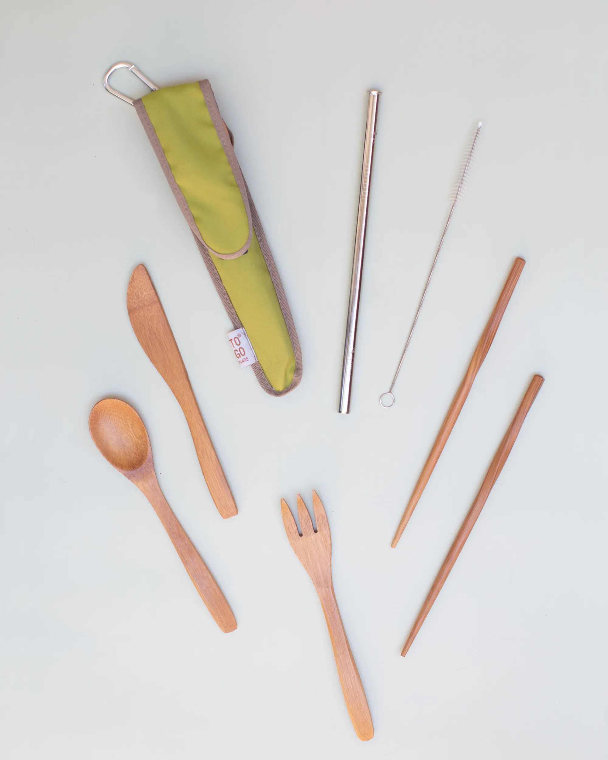 Reusable Utensil Kit - Stainless Steel Straw