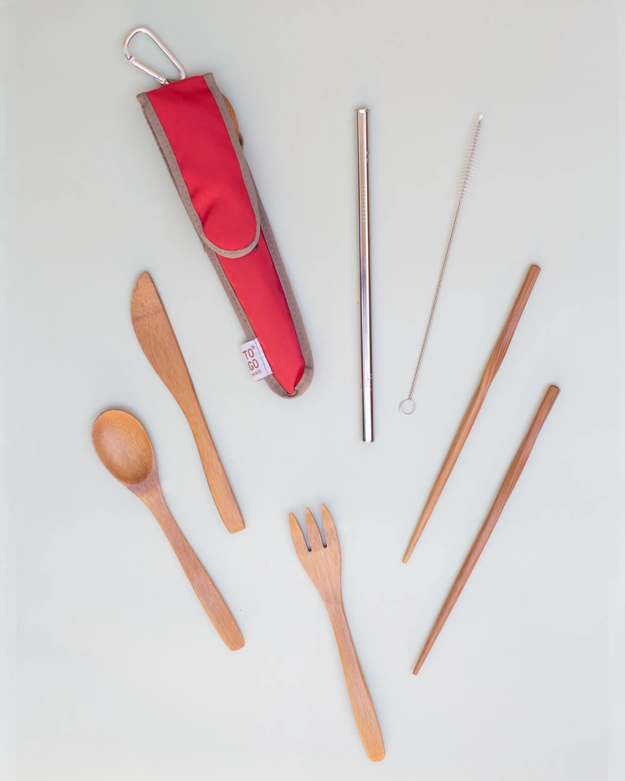 Reusable Utensil Kit - Stainless Steel Straw