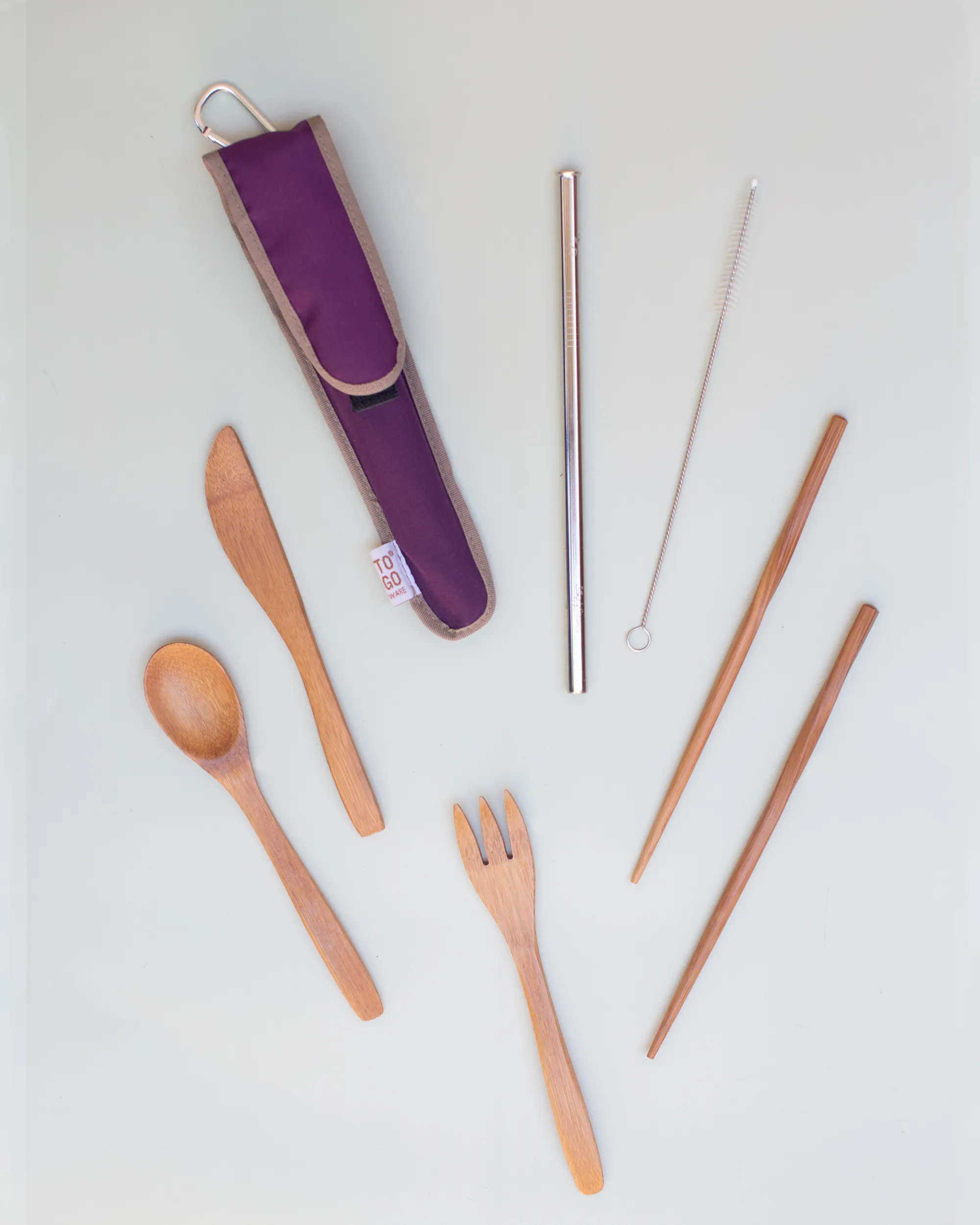 Reusable Utensil Kit - Stainless Steel Straw