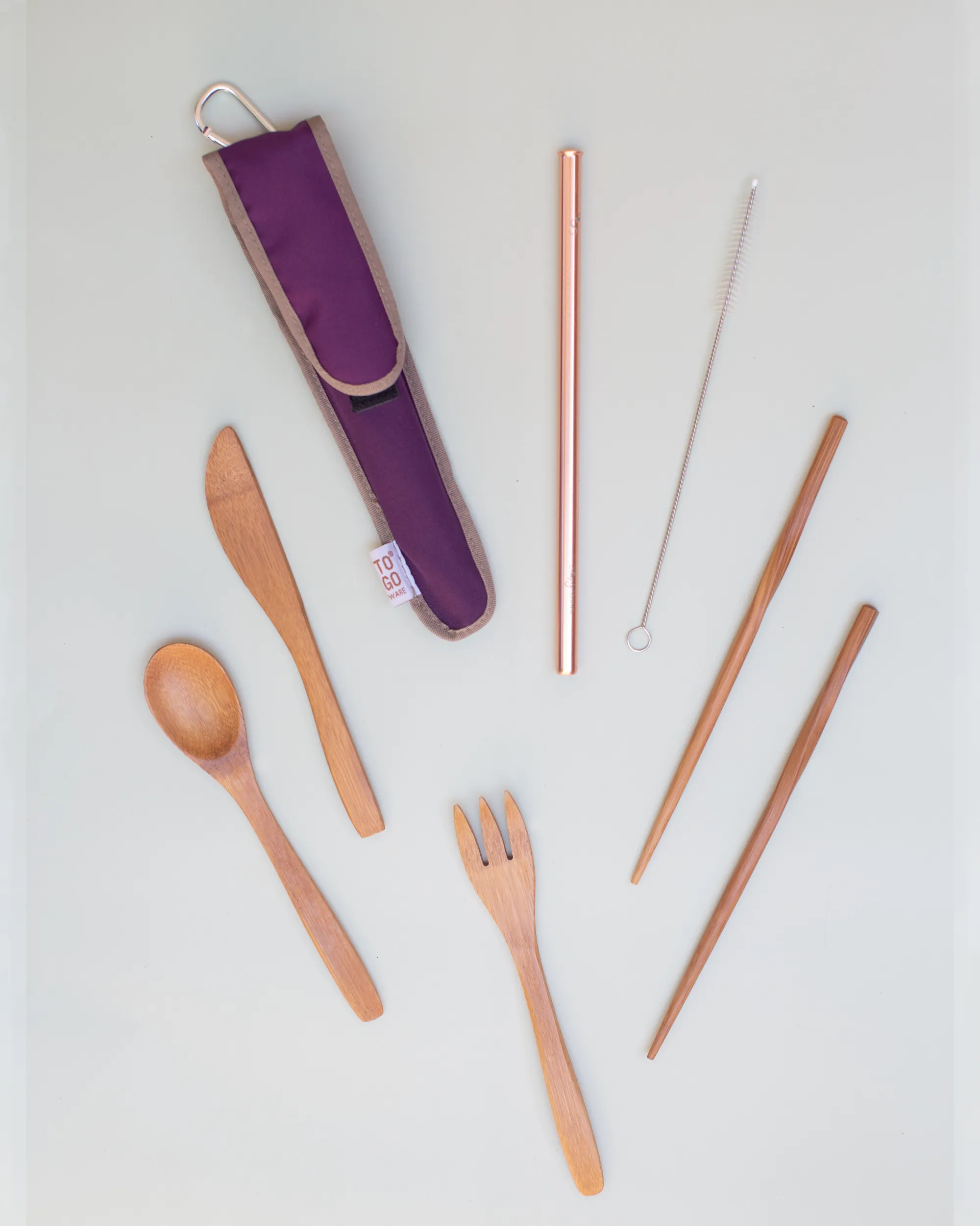 Reusable Utensil Kit - Stainless Steel Straw