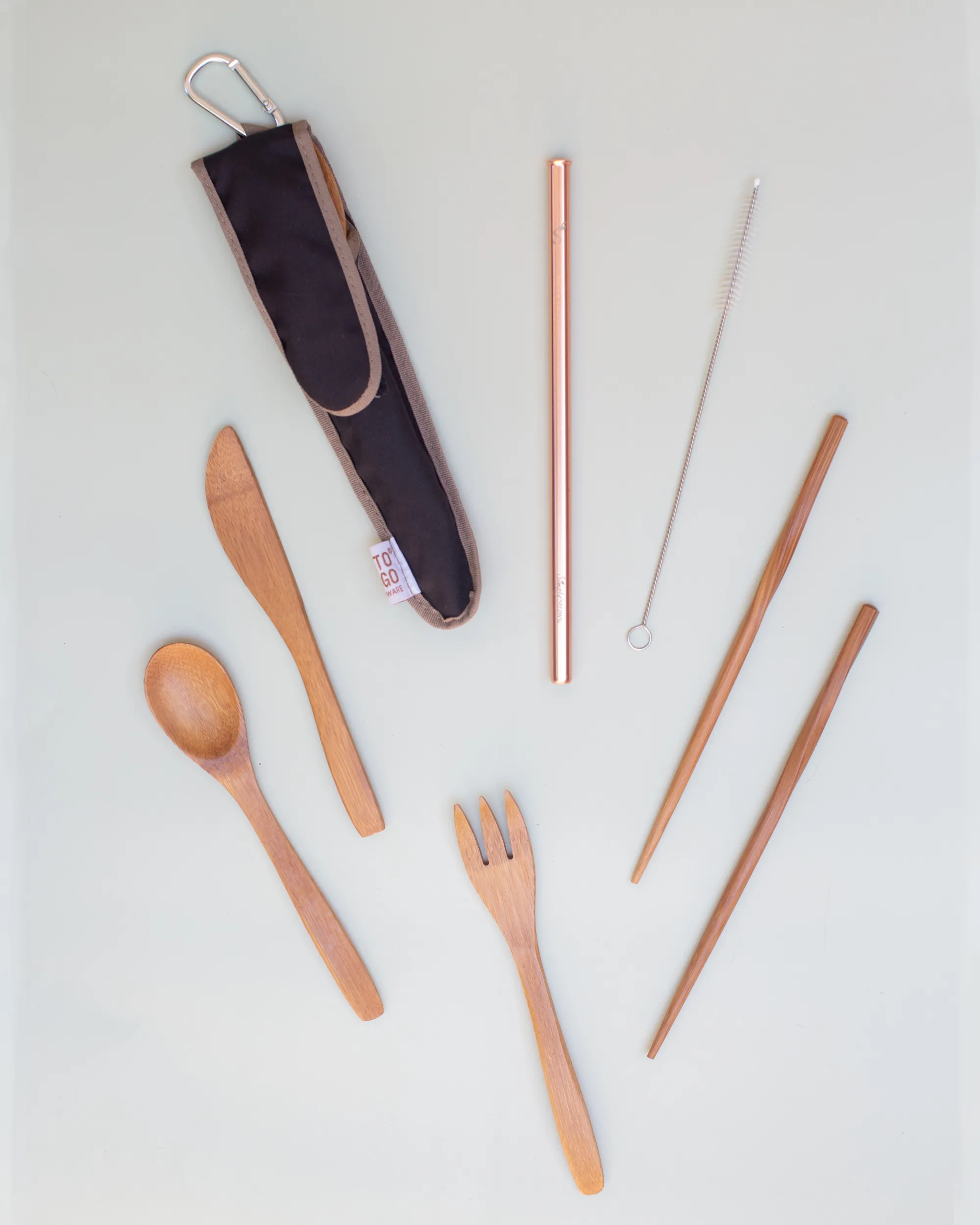 Reusable Utensil Kit - Stainless Steel Straw