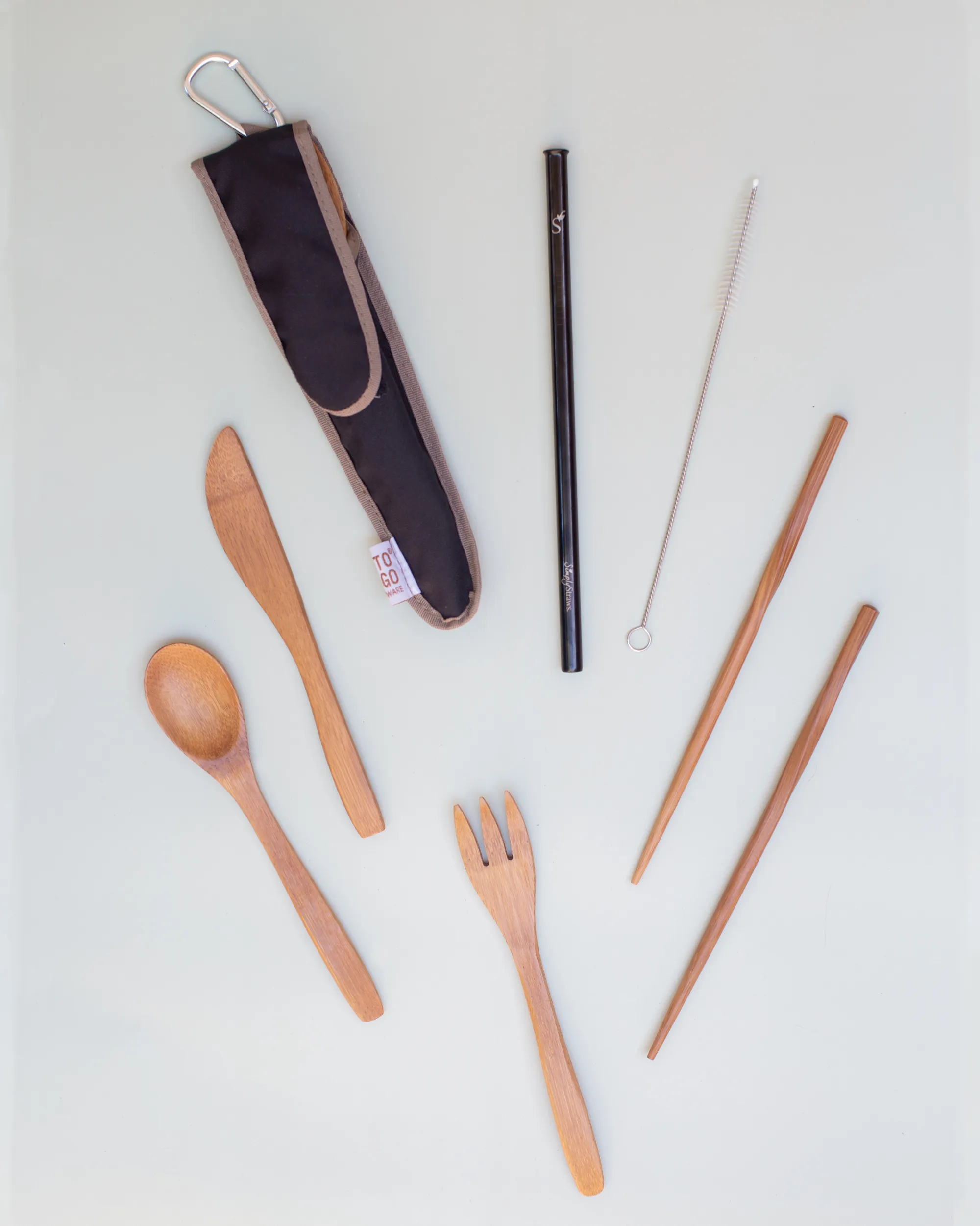 Reusable Utensil Kit - Stainless Steel Straw