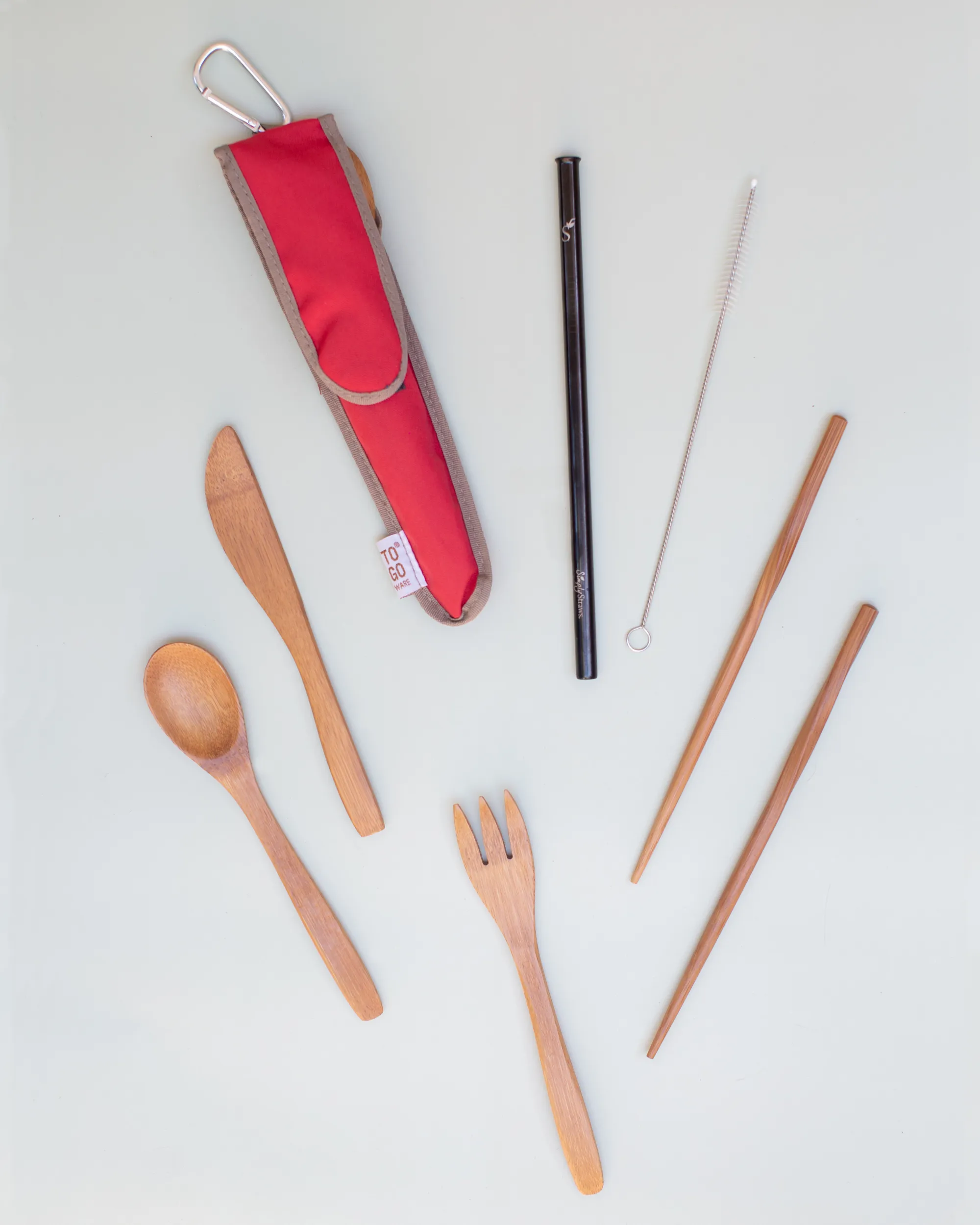 Reusable Utensil Kit - Stainless Steel Straw