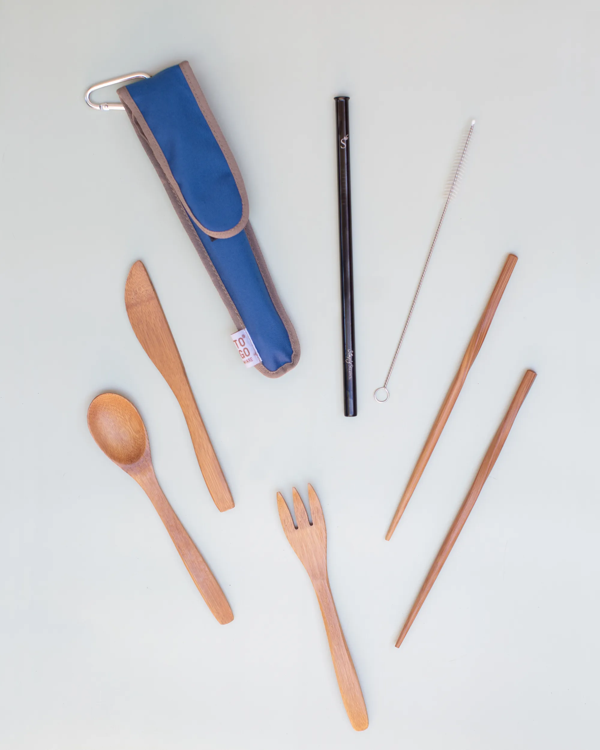 Reusable Utensil Kit - Stainless Steel Straw