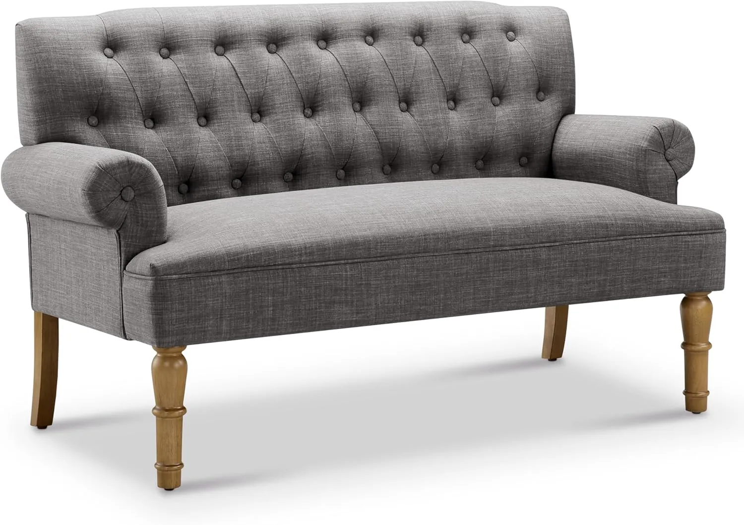 Rosevera Drennan Loveseat - Sofa for Living Room, Linen, Ash