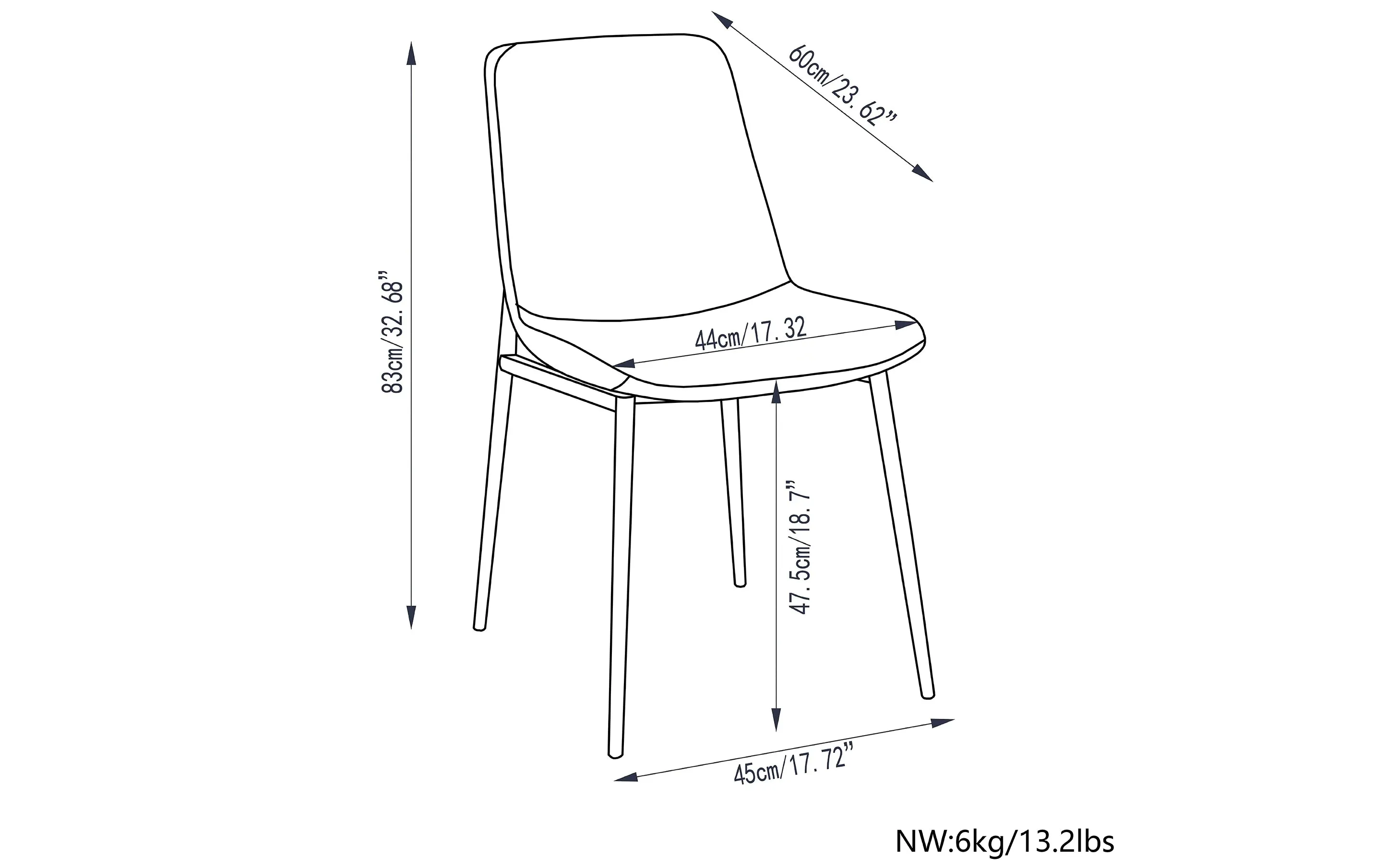 Savannah Dining Chair ( Set of 2 )