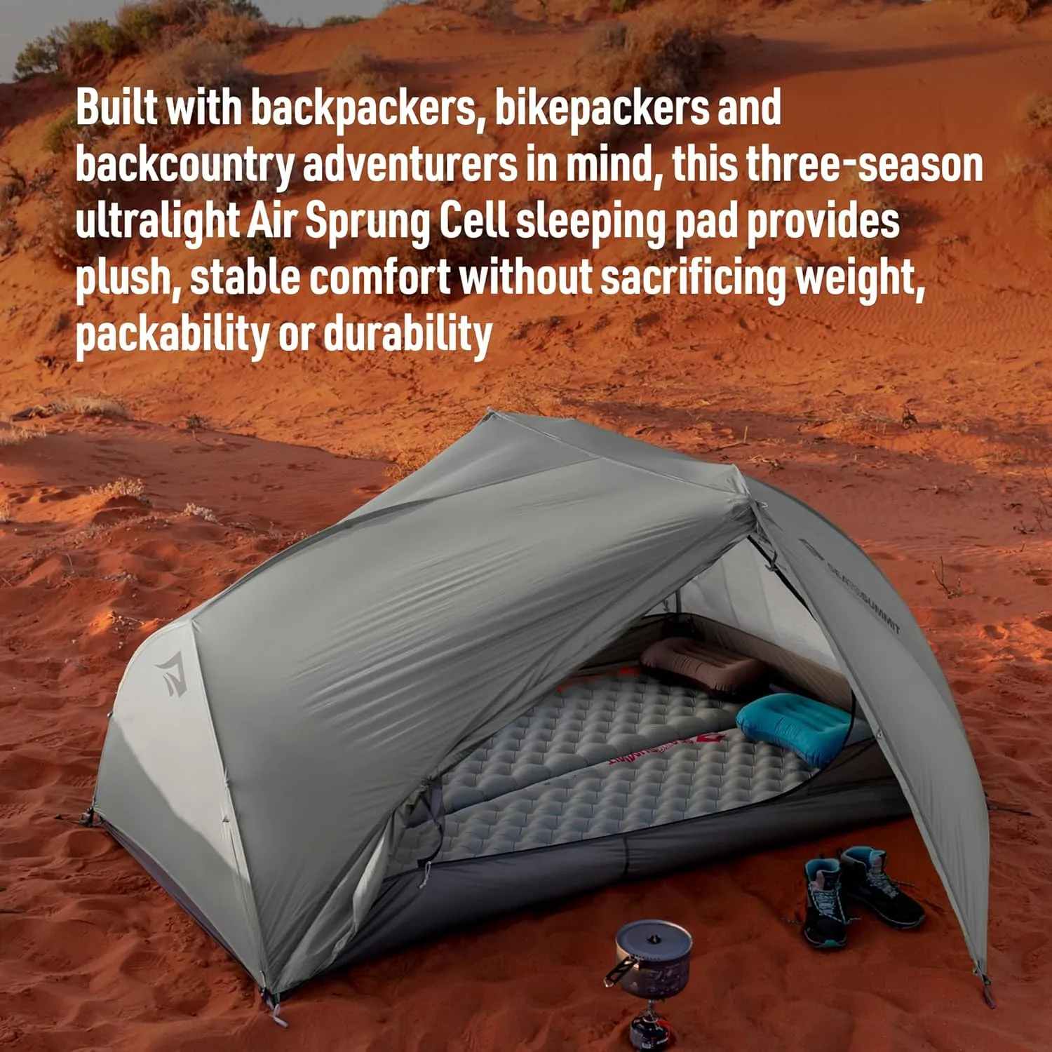 Sea to Summit Ether Light XR Insulated Sleeping Pad, Tapered - Regular (72 x 21.5 x 4 inches)