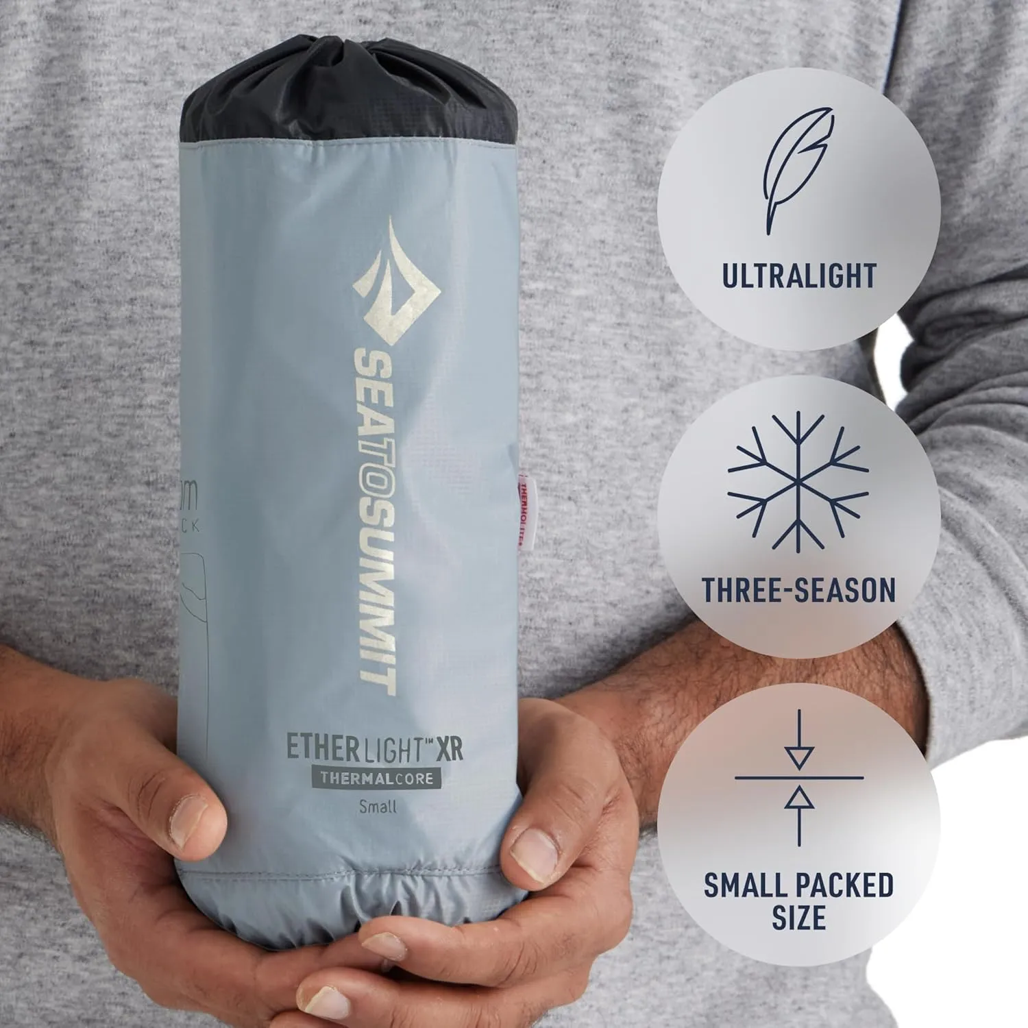 Sea to Summit Ether Light XR Insulated Sleeping Pad, Tapered - Regular (72 x 21.5 x 4 inches)