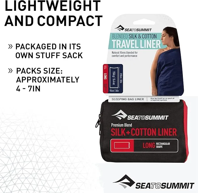 Sea to Summit Silk-Cotton Blend Travel and Sleeping Bag Liner