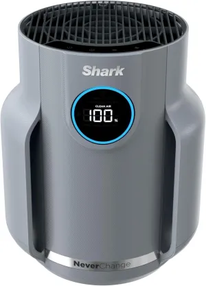 Shark NeverChange Air Purifier Compact Pro with Long-lasting HEPA Exceeding Filtration, For Pet Dander, Dust, Smoke, Allergens, Up to 250 sq. ft. for Bedroom, Home Office, Dorm, HP071BRN (2025)