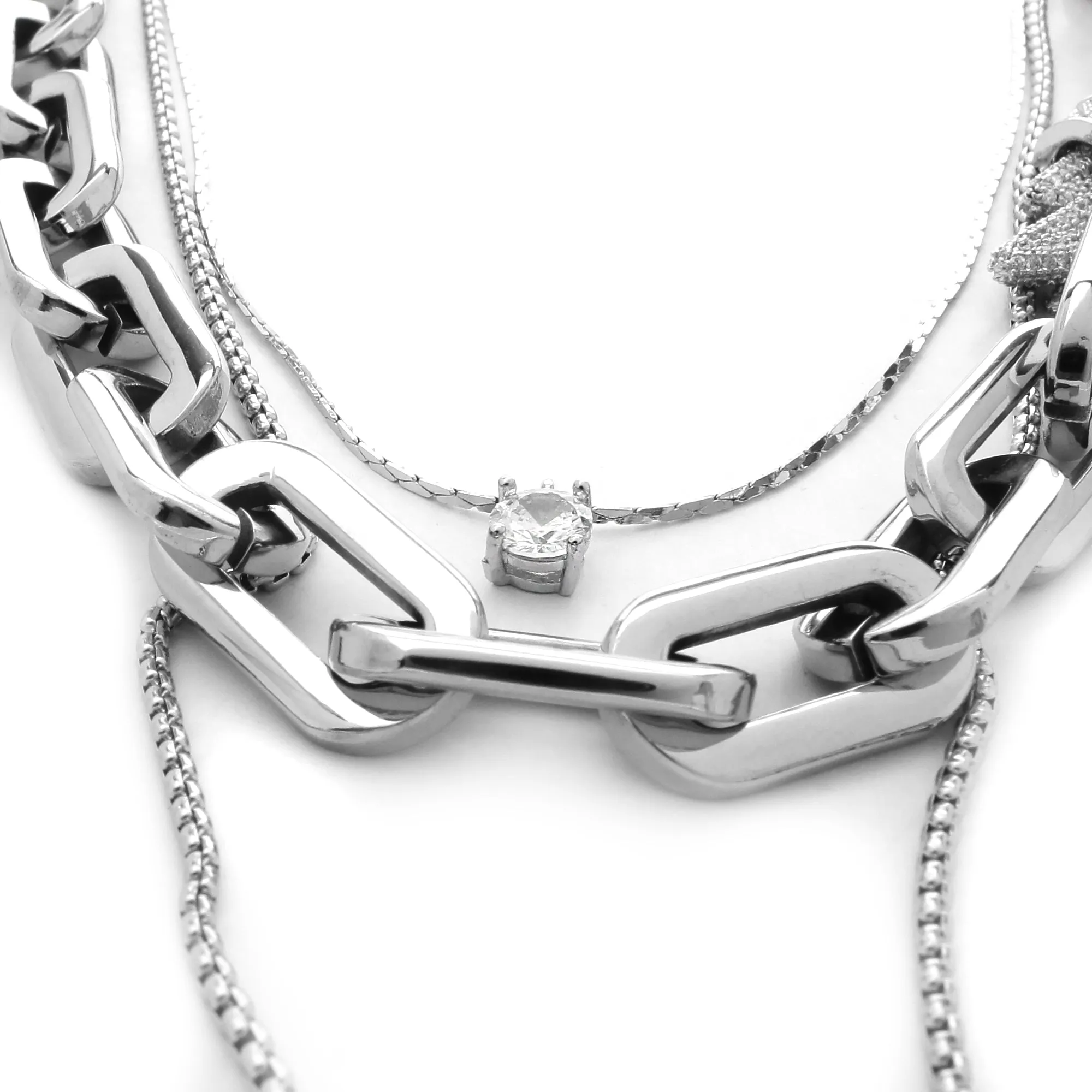 SHINE PUERTO LAYERED NECKLACE SET