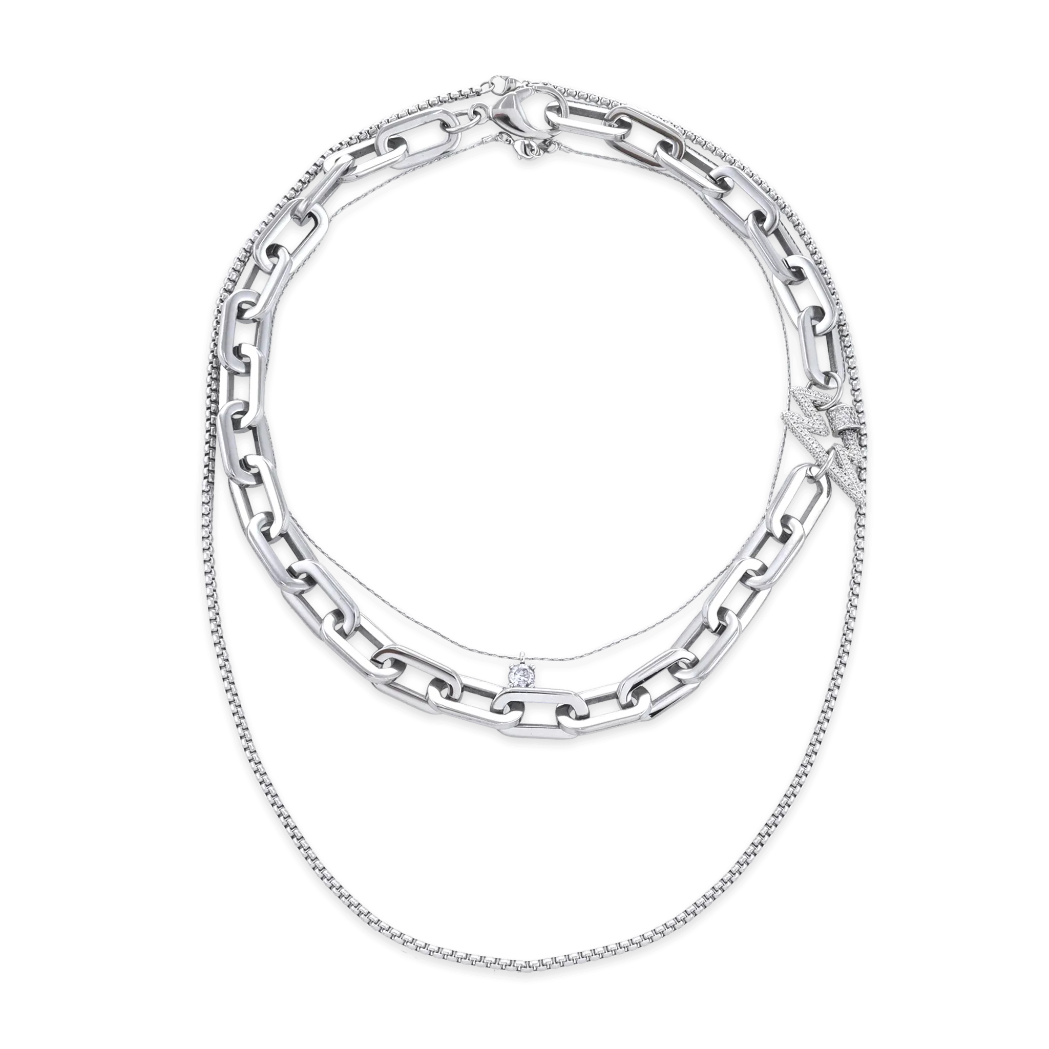 SHINE PUERTO LAYERED NECKLACE SET