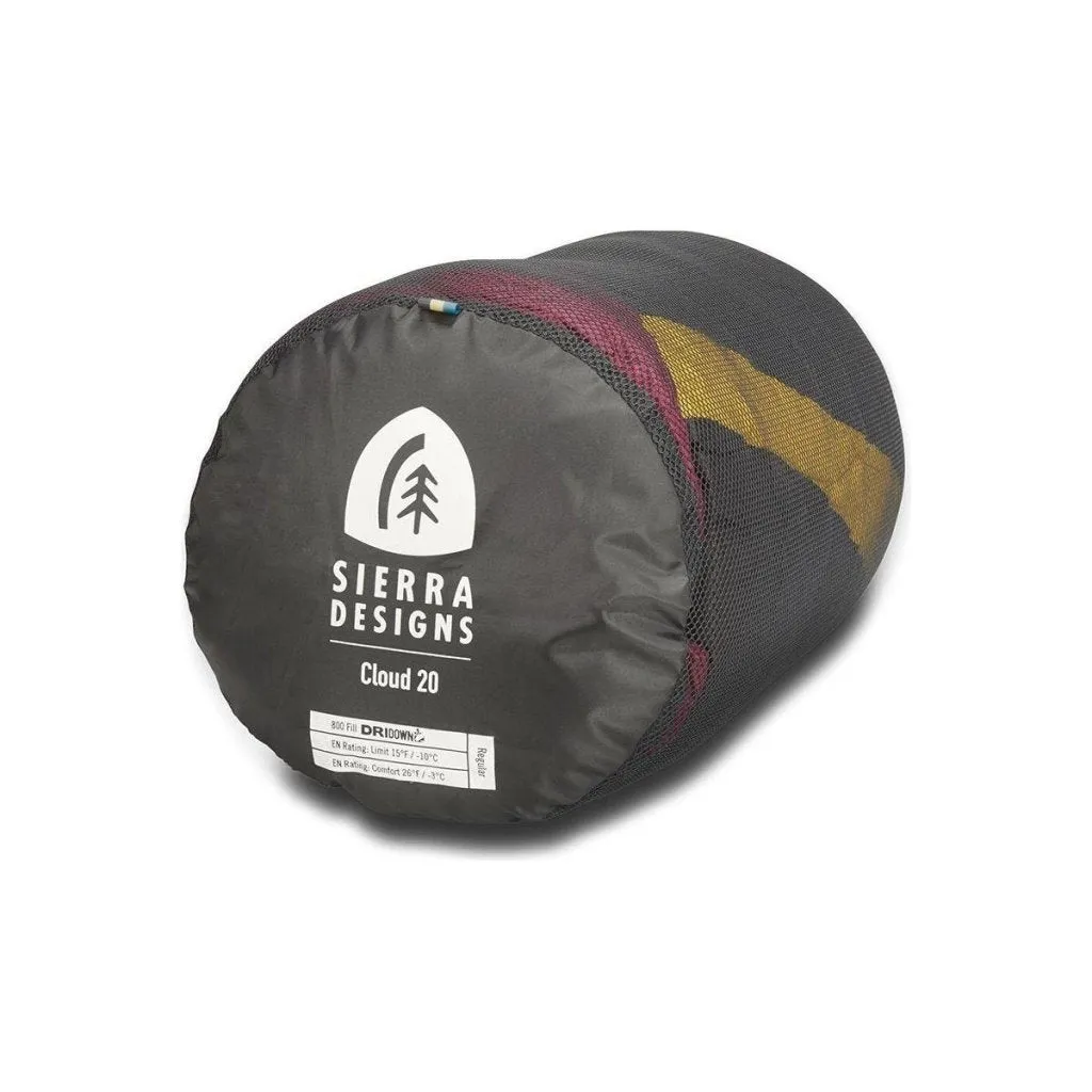 Sierra Designs Cloud 800F 20° Degree Down Sleeping Bag - Red