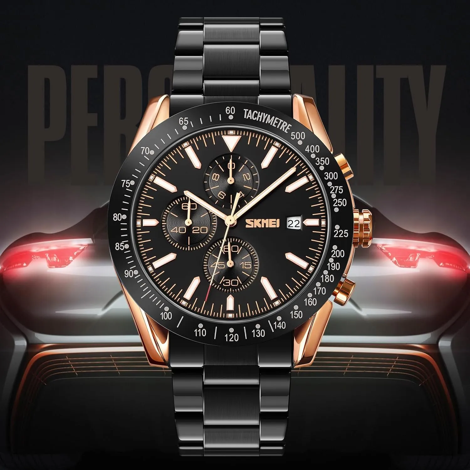 SKMEI Men's Automatic Waterproof Analog Watches Women's Luxury Business Quartz Wristwatch