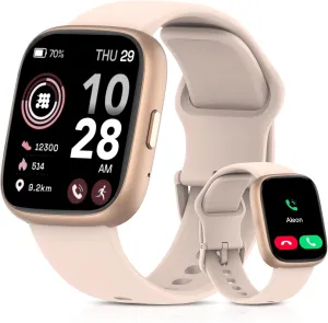 Smart Watch for Men Women, Bluetooth Calling, 1.83" HD Touch Screen Fitness Tracker, 100  Sports Modes, DIY Dial, Sleep Steps Monitor, IP68 Waterproof, Compatible with Android & iOS