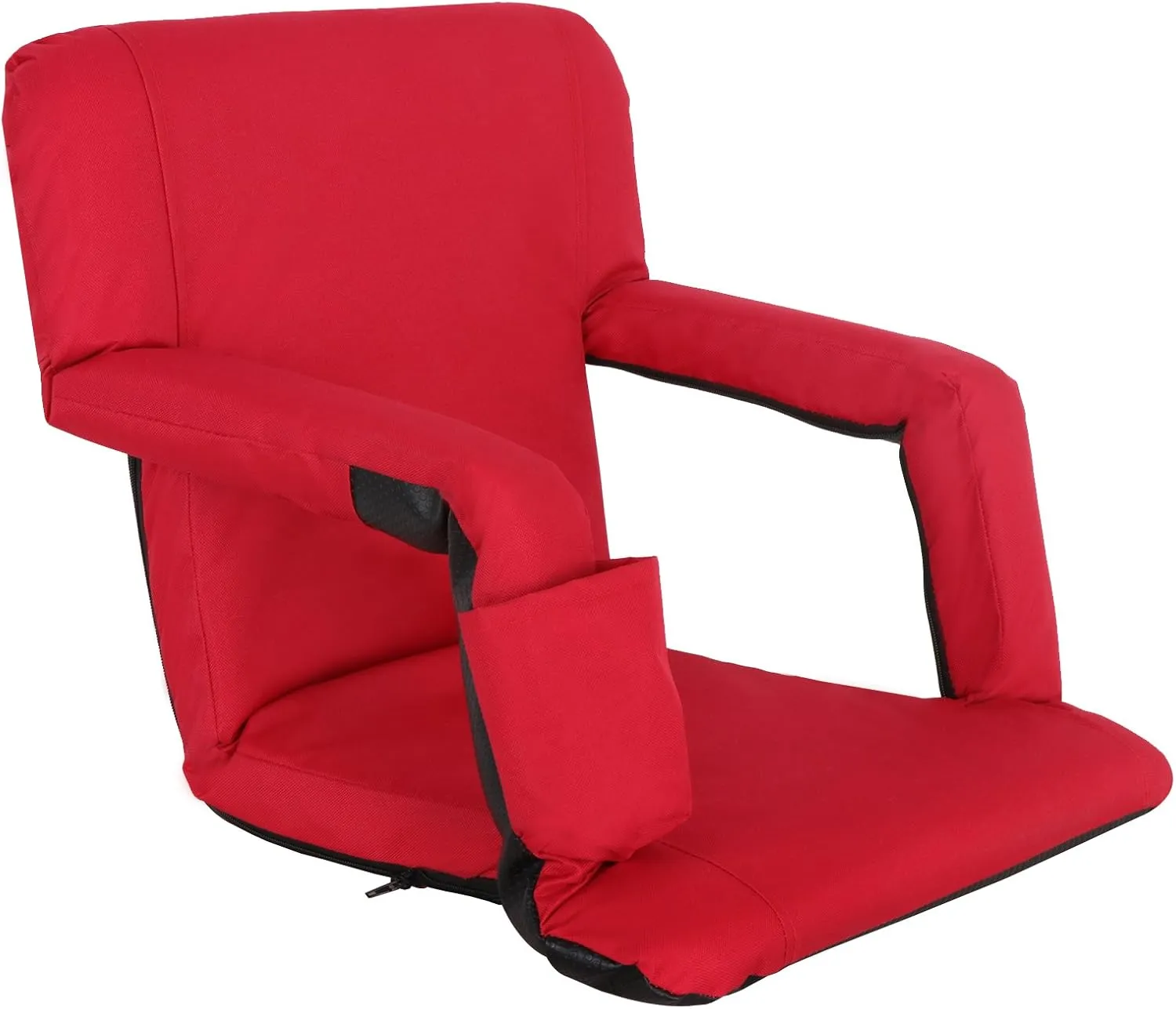 Smartxchoices 20.5"/24.5" Wide Stadium Seat Chair Bleacher Seats Padded with Back Support, Cushion, Arms, Pockets, Anchor Straps, Portable Folding Seat with Shoulder Straps