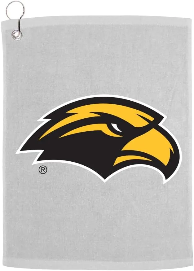 Sport Your Gear Southern Miss Golden Eagles Prime Logo Golf Bag Towel with Grommet White