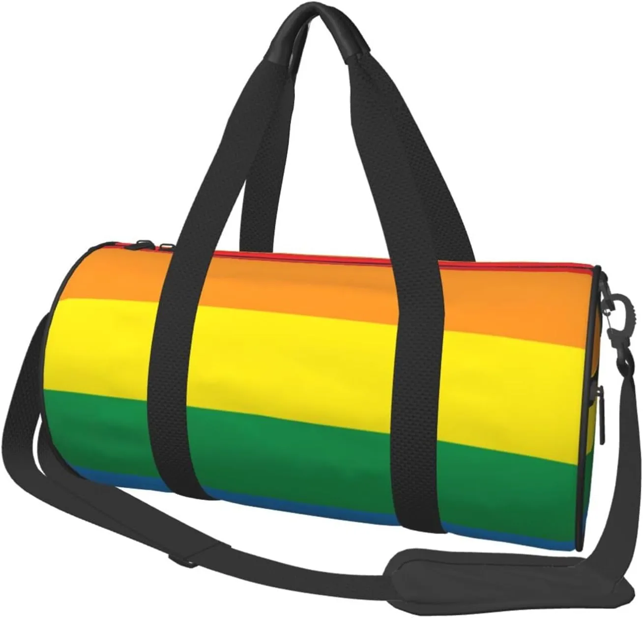 Sports Duffel Bag Lgbt-Gay-Pride-Flag Foldable Travel Tote Bag Weekender Sleepover Carry On Bag