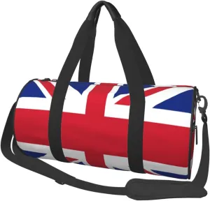 Sports Duffel Bag United-Kingdom-Uk-Flag Foldable Travel Tote Bag Weekender Sleepover Carry On Bag
