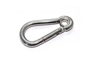 Stainless Steel Carabina - Spring Hook with Eye