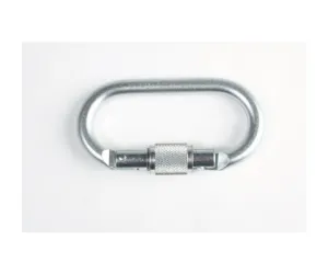 Steel Oval Carabiner with screw gate