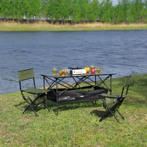 Streamdale 3-Piece Foldable Outdoor Table & Chair Set