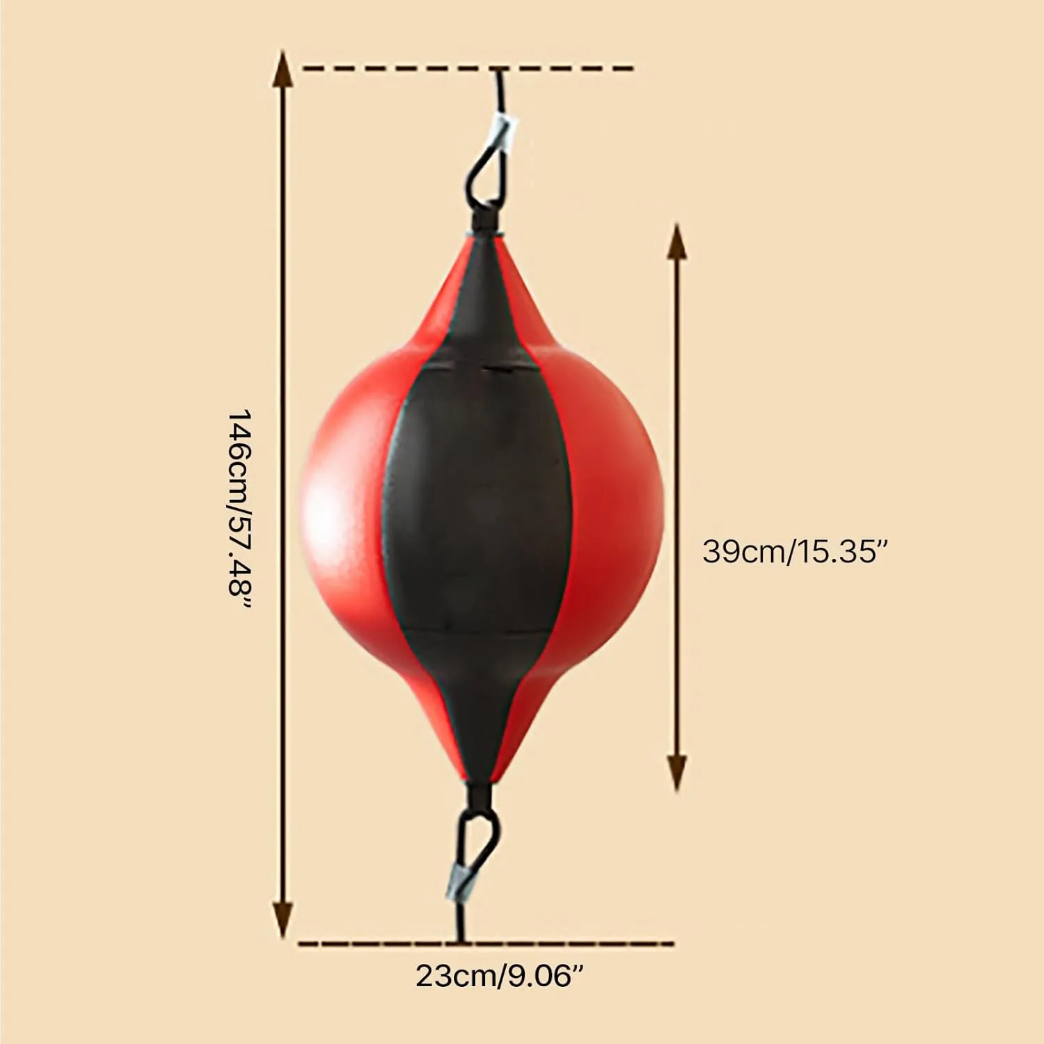 Strong Anti-wear Hanging Punching Bag for Adults and Kids Exercise Boxing Balls PU Leather Boxing Speed Balls