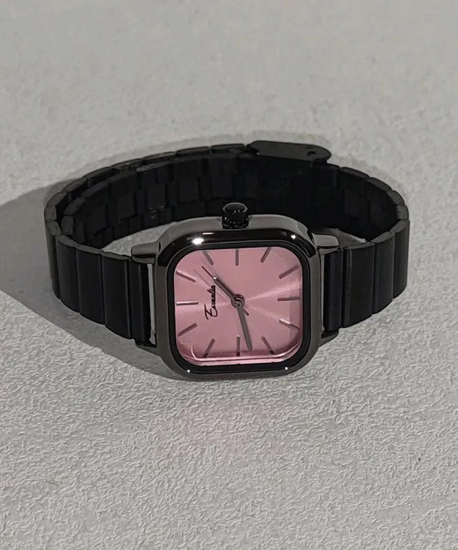 Stylish Blue Square Stainless Watches Steel Waterproof