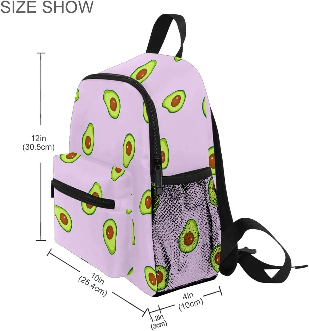 Tarity Avocados Toddler Backpack Kids Backpack Cute Preschool Nursery Kindergarten Children School Bag Travel Bag Bookbags Daypack