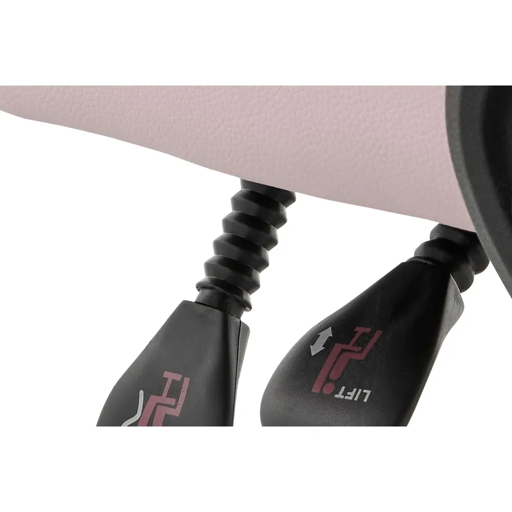 Tempest PU Leather Office Computer Work Task Gaming Chair - Pink/White