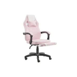 Tempest PU Leather Office Computer Work Task Gaming Chair - Pink/White