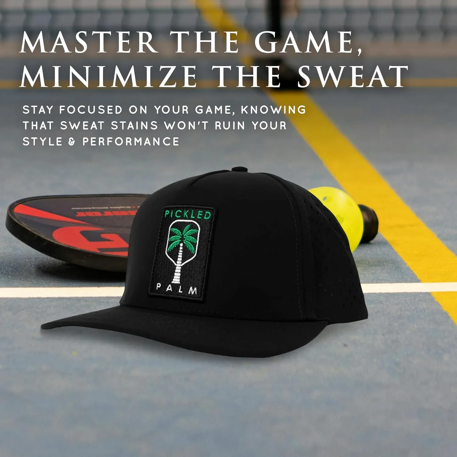 The Daytime Performance Pickleball Hat-100% Waterproof,Sweat-Resistant & Lightweight-Performance Hats for Unisex