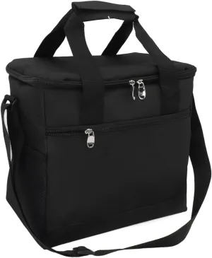 Thermal Insulated Bag, Foldable Cooler Bag Waterproof Interior Smooth 15L Large Capacity Adjustable Straps for BBQ (Black), Generic9kycarx1z4-11