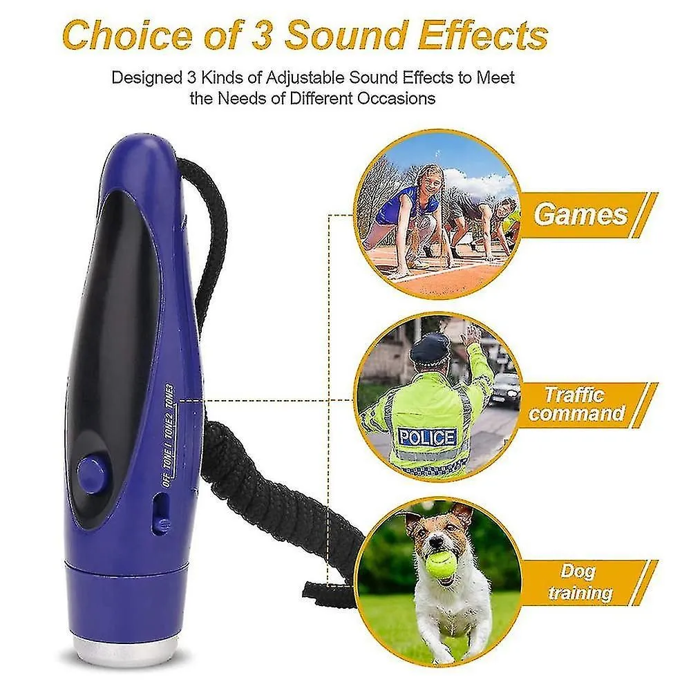Three-tone Electronic Whistle With Handheld Survival Whistle , Outdoor
