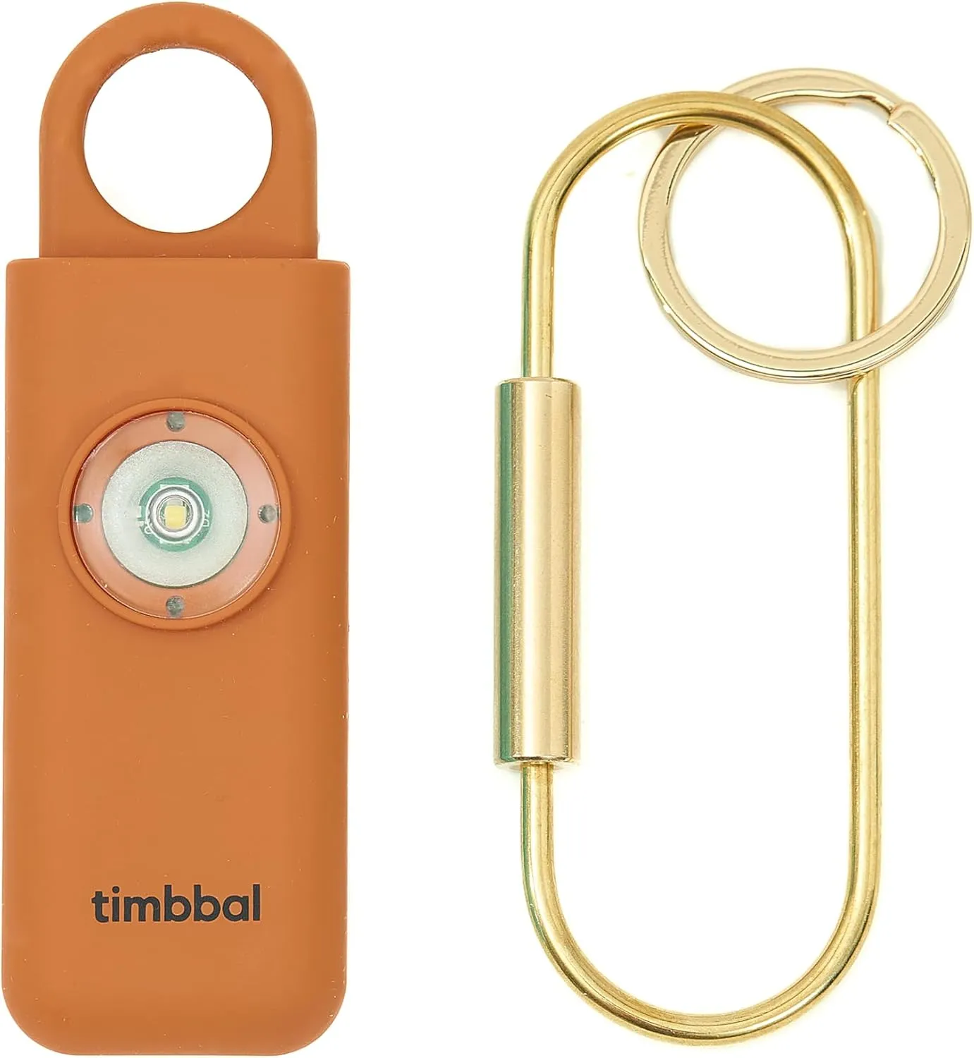 timbbal® Personal Safety Alarm - 130dB Loud Siren with Strobe Light - Self Defense Alarm - 5 Colors Available (Camel)