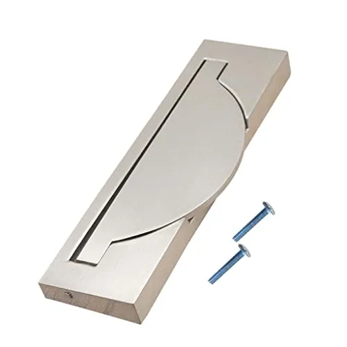 Tiny Store Gold Wire Drawing Cabinet Door Drawer Invisible Pull Handles Pitch Hole 96mm