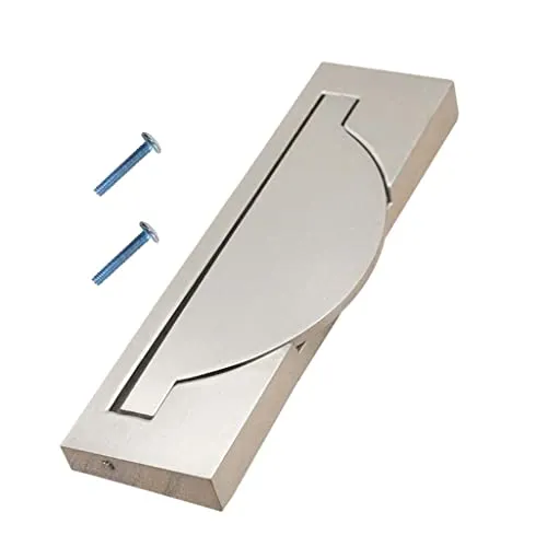 Tiny Store Gold Wire Drawing Cabinet Door Drawer Invisible Pull Handles Pitch Hole 96mm