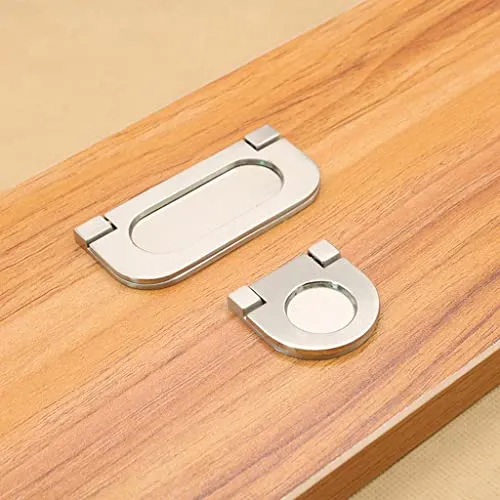 Tiny Store Gold Zinc Alloy Wire Drawing Cabinet Door Drawer Invisible Pull Handles 75mm