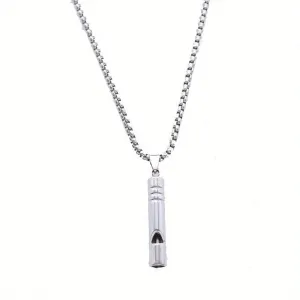Titanium Whistle Necklace For Hiking Camp Pet Training