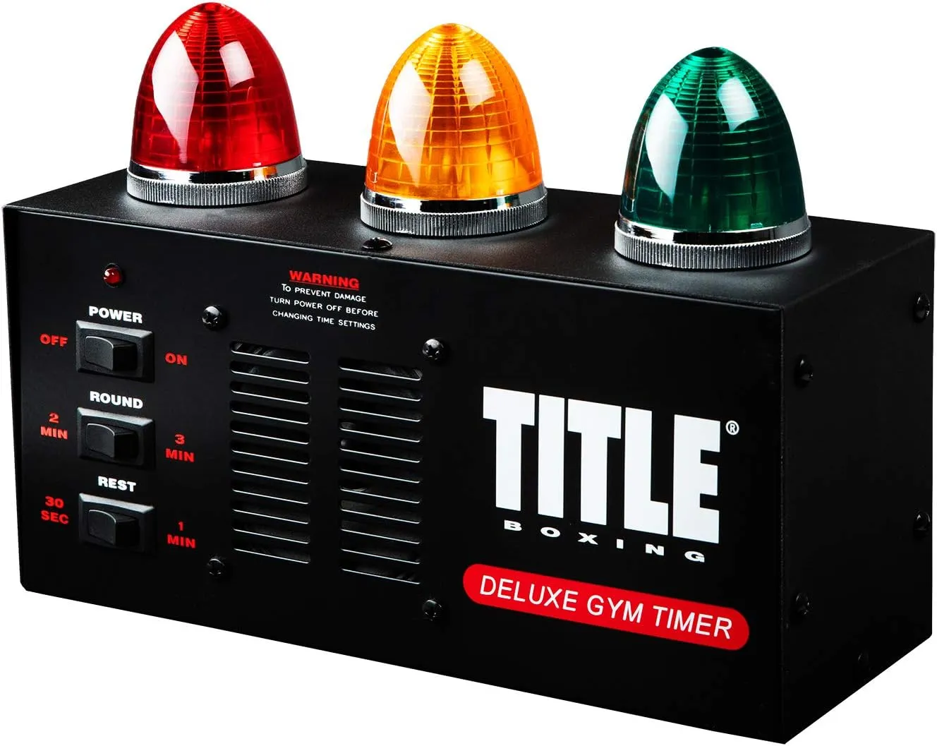 Title Deluxe Gym Timer - Gym Clock, Interval Timer, Workout Timer, Boxing Timer, Gym Clock Timer, Interval Timer for Workout, Gym Timer, Boxing Equipment